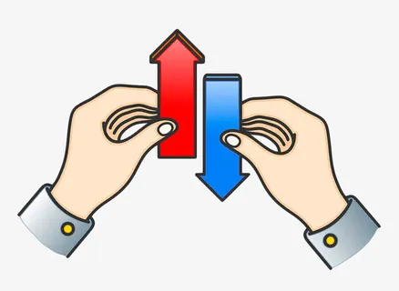 手绘上下箭头免抠