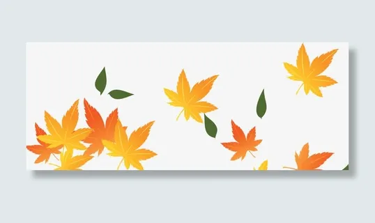 春天黄色枫叶绿叶免抠