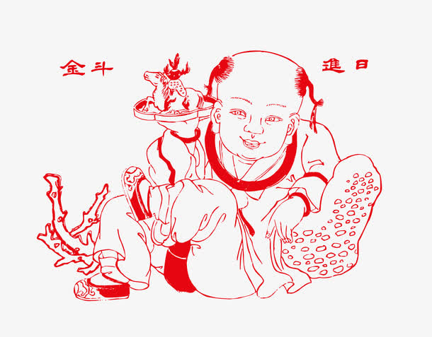 窗纸剪纸免抠