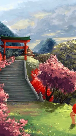 水彩风景H5素材高清