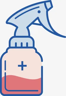 矢量超清消毒水免抠