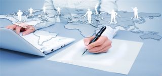 互联网通信世界地图科技背景高清