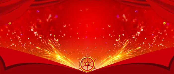 迎战新年大气质感红色banner高清