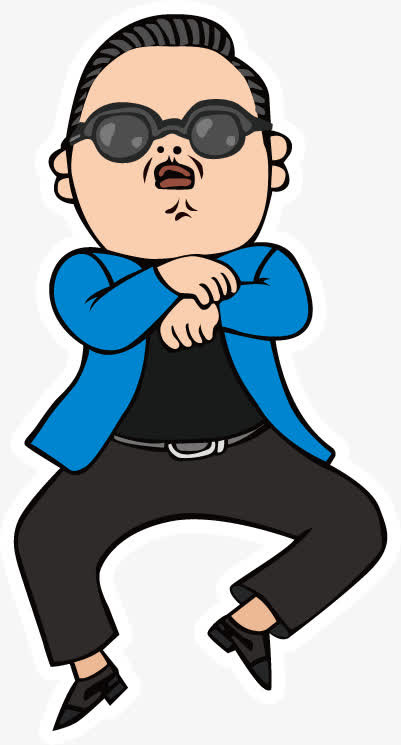 招聘人才炫酷卡通鸟叔免抠