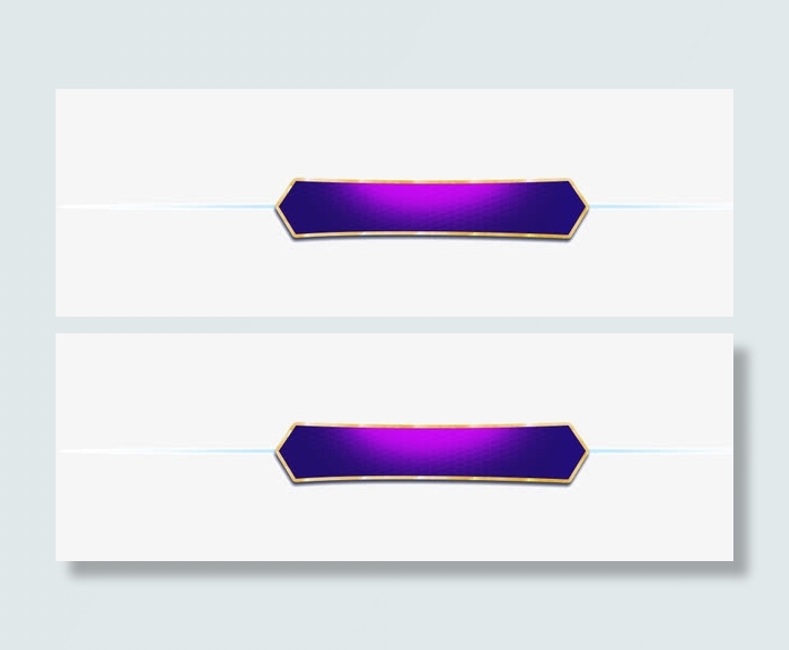 渐变发光边框装饰免抠