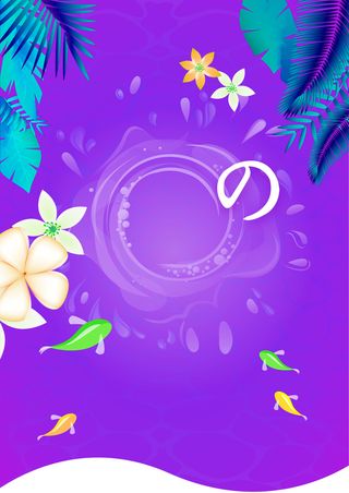 光晕花朵背景素材高清