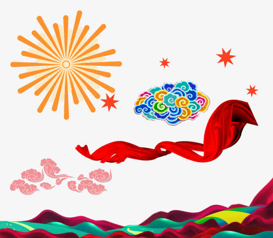 新年喜庆漂浮素材免抠