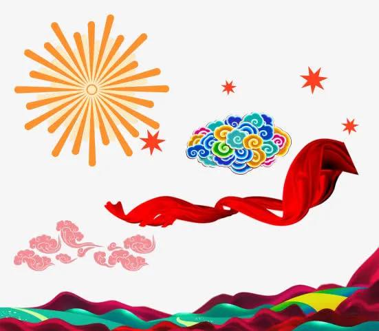 新年喜庆漂浮素材免抠