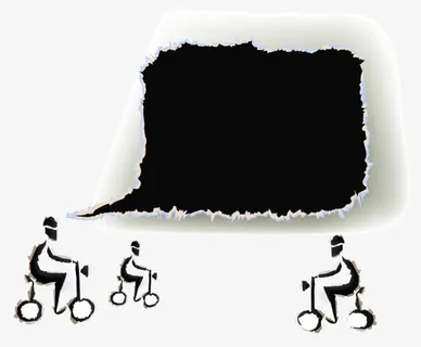 破纸对话框人物免抠