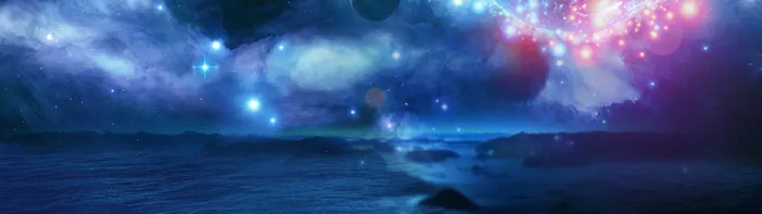 神秘星空banner背景高清