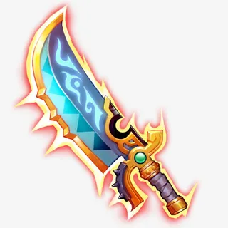 黄蓝色光效游戏武器免抠