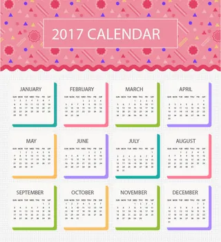 可爱粉色日历免抠