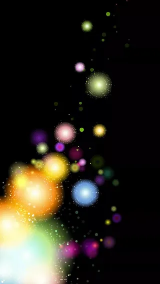 科技黑底炫彩光效H5背景高清