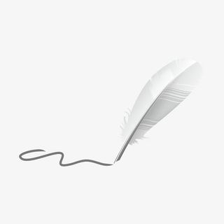 书写羽毛笔免抠