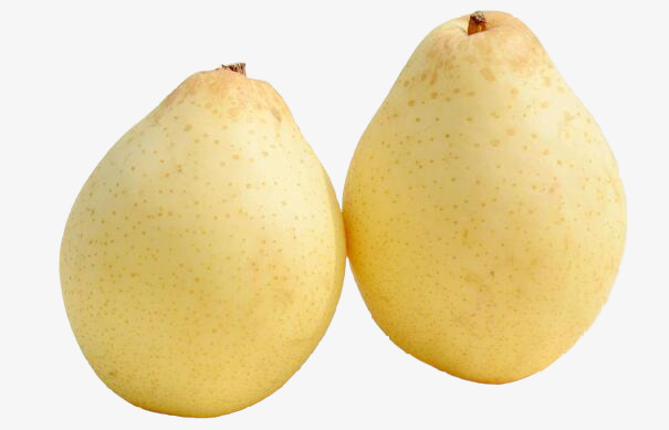 两个大皇冠梨免抠