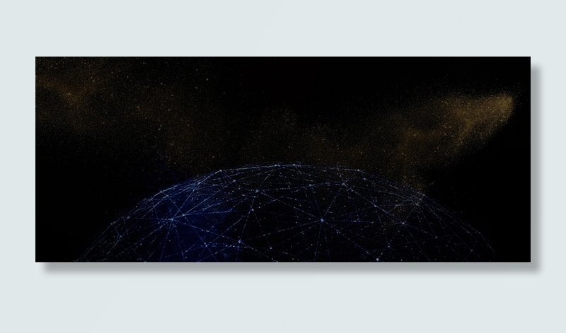 梦幻黑色商务展板光效banner背景高清