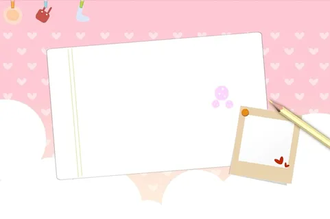 矢量粉色教育便签纸背景素材高清