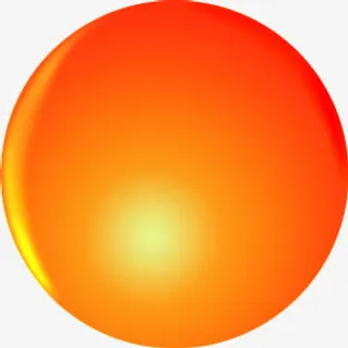 橙色的圆球体招聘免抠