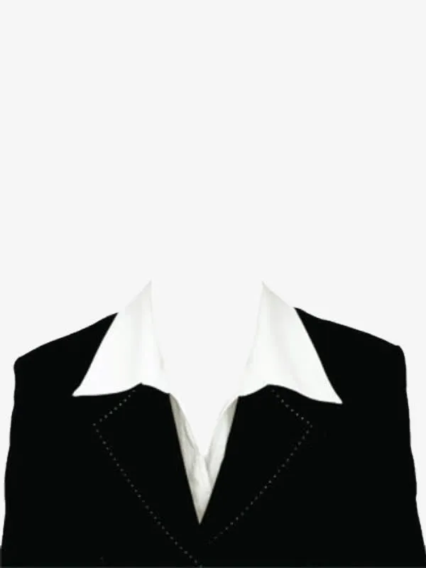 白衬衣黑色衣服免抠