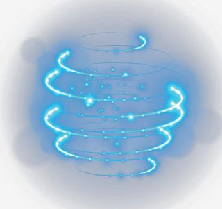 蓝色螺旋光线光效海报背景