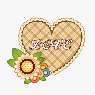 矢量心形标签矢量素材免抠