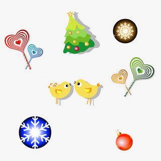 精美圣诞节元素免抠