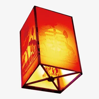 传统孔明灯漂浮元素免抠