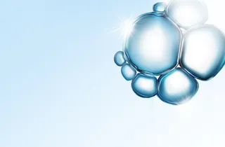 化妆品水分子淡蓝色印刷背景高清