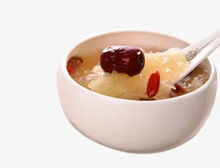 女性甜汤银耳汤素材免抠