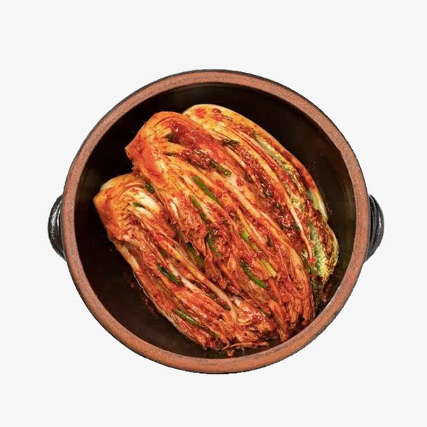 韩国特色微辣白菜泡菜免抠