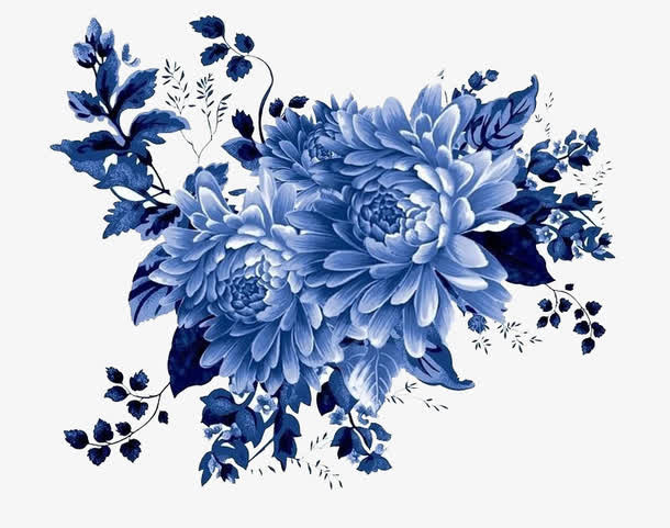 手绘花卉免抠