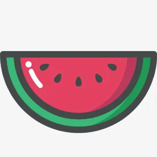 西瓜，夏天，吃西瓜免抠
