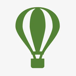 热气球纯色图标免抠