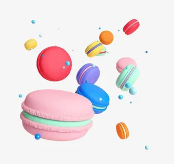 卡通马卡龙免抠