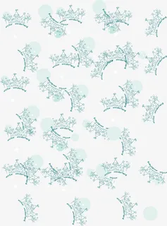 冬季雪花底纹矢量免抠