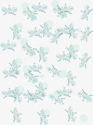 冬季雪花底纹矢量免抠