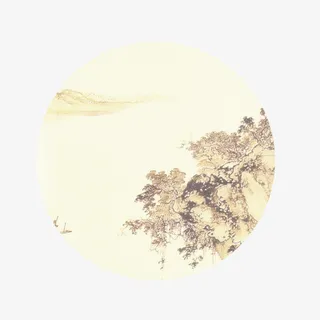 圆形中国风背景图