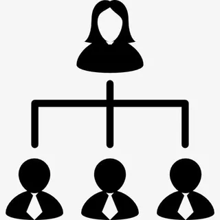 具有成员层次结构的头图标免抠