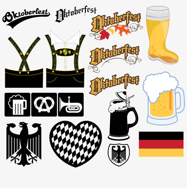 矢量德国元素免抠