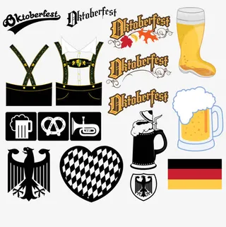 矢量德国元素免抠