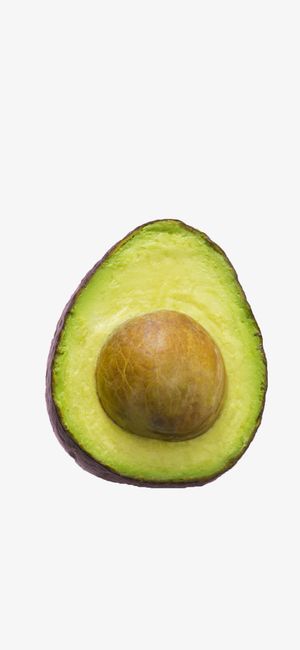 绿色切开牛油果免抠