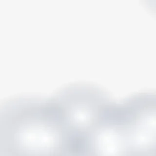 白色梦幻云朵免抠