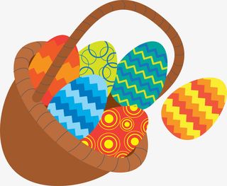 复活节一篮子彩蛋免抠