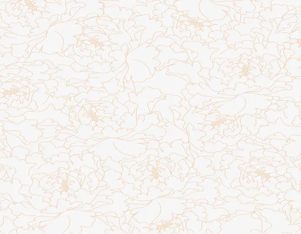 红牡丹花纹免抠装饰花纹元素