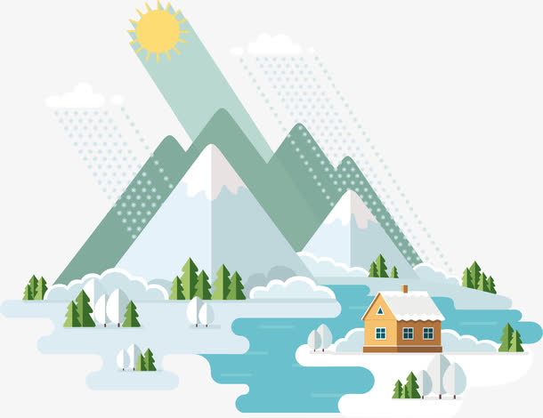 矢量扁平化旅游主题元素免抠