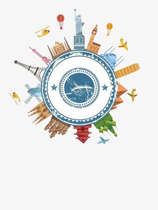 插画留学教育免抠