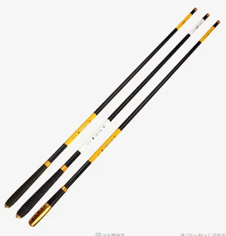 三根黄色的鱼竿免抠