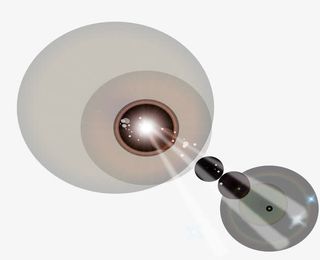 摄影手绘海报光效圆形免抠