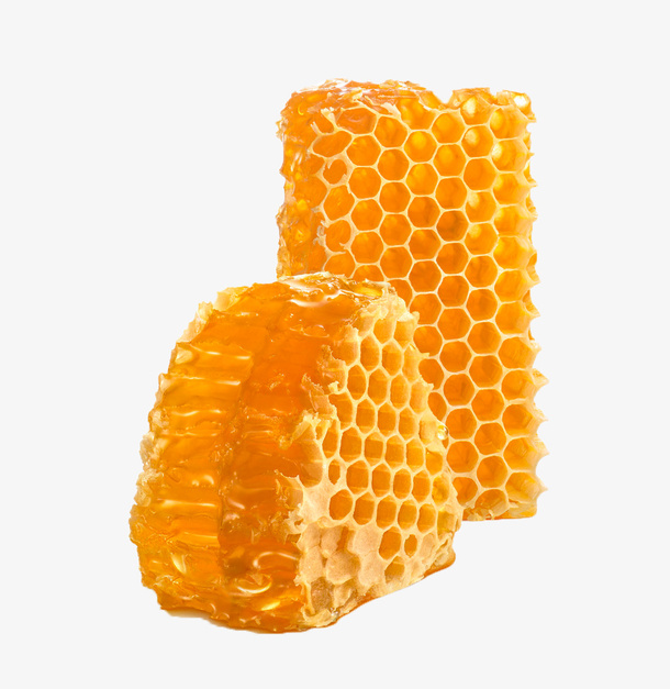 黄色美味的蜂蜜巢蜜免抠