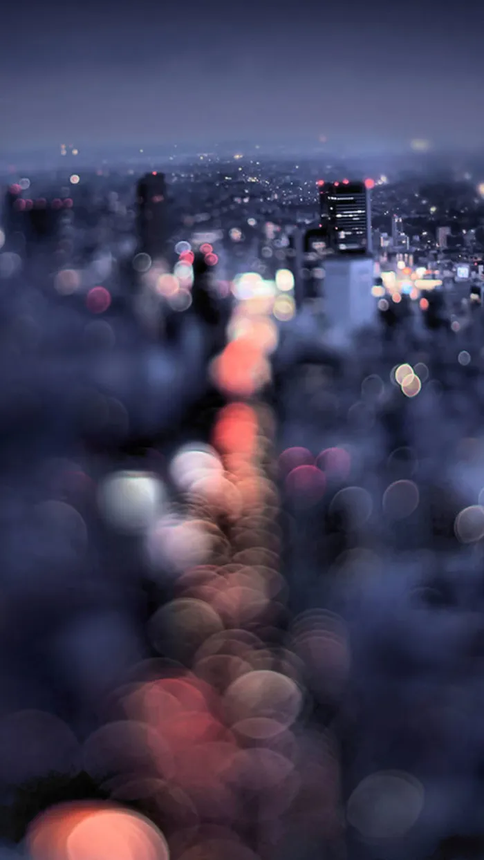 彩色城市夜景H5背景素材高清